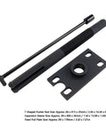 Pro Heavy Duty Gimbal Bearing Tool Fits Mercruiser Bravo OMC Outdrives Thick Wall Sleeve Stops Flex Under High Torque Techs Pull Stuck Bearings Fast With Zero Distortion Solid Tool For Winter Layup And Corrosion Removal On Boat Drive Systems Today. black oxide tool parts with 60mm rod and 89x178mm pull plate