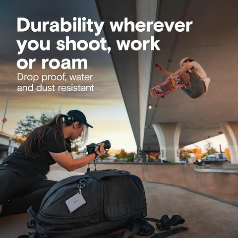 Photographer using X9 Pro 1TB Portable SSD With Up To 1050 MB Per Second Read And Write USB C 3.2 External Solid State Drive