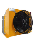 Low Noise Hydraulic Plate Heat Exchanger And Air Cooler With 250 L Per Min Flow, DC12 Air Cooled Hydraulic Station Oil Fan