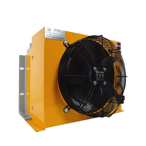 Low Noise Hydraulic Plate Heat Exchanger And Air Cooler With 250 L Per Min Flow, DC12 Air Cooled Hydraulic Station Oil Fan