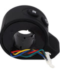 Black Thumb Throttle Accelerator For Electric Scooters, Snap-On Finger Control With ABS Gel Grip And Convex Stripes, tool-free install