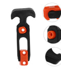 Heavy Duty Hood Latch Kit for Cars and Tool Boxes, T Handle Hasp with Rubber Material, Tough TJ Latches close-up view