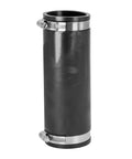 Extra Long 1-1/2 Inch Flexible Pipe Coupling For DWV Sewer And Drain, 6.88 Inch Long, Fits OD 1.65 To 2.00 Inches, Durable Cast Iron PVC Lead Steel Connector, Reliable Heavy-Duty Plumbing Fitting., black flexible pipe coupling with stainless steel clamps