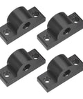 Four Pack M10 T Slot Leg Connector Aluminum Corner Bracket Profile Extrusion Mounting Plate For Workbench Shelving And Drawer Systems Black
