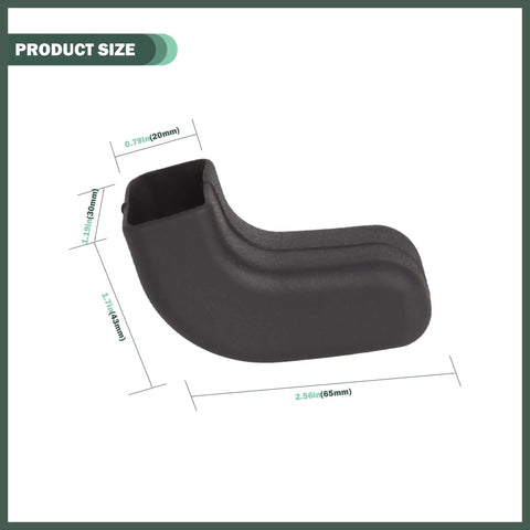 Front Bumper Tow Hook Covers For Jeep Wrangler JK JL And Gladiator JT Rugged Cushioned Grip Recovery Accessory, size dimensions