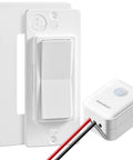 Wireless Light Switch And Receiver Kit No Wiring Or WiFi Needed With 100Ft Range Decorator Rocker Wall Switch Remote Control