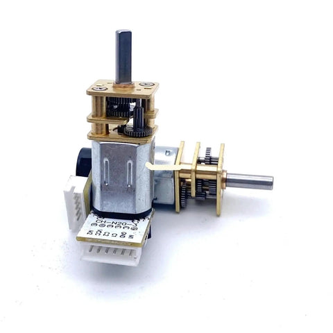 Awesome DIY Balance Car Motor DC Gearbox GA12-N20 with gears and Hall sensor for robotics projects, 3V 6V 12V high torque.