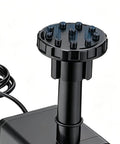 Sun Powered Pond Pump Kit With 1.5W Silent Motor, 200L High Flow Rate nozzle close-up, ideal for pools and gardens.