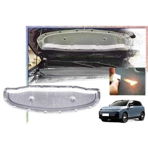 Knock Road Noise Flat And Keep Your Leapmotor B10 EV Chill Plus Quiet With This Go To Hood Insulation Pad installed in engine bay.