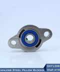 Premium Stainless Steel Bearing Housings SKFL006 For 30mm Shaft Size Pillow Block Units With SSKFL006 Design Handling Heavy Loads Like A Boss And Comes Ready To Install With Included M10 Bolts For Quick Setup On Any Rig Or Work, stainless steel pillow block bearing with blue seal and 30mm bore