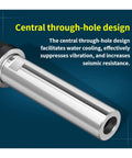 Spindle Extension Rod With ER Collet For Milling Machine And Lathe, features a central through-hole design for cooling.