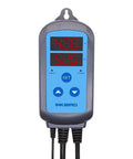 Digital display of ITC-308 thermostat from Dual Stage Temperature And Humidity Controller Kit With Prewired AC Outlets, IHC200 Humidistat