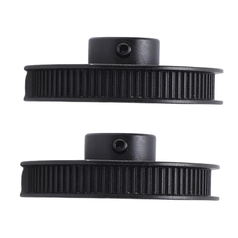 Built Tough Aluminum Alloy Single Groove Web Sheave 6mm V Belt Pulley With Slick Matte Coating stacked view for garage rigs.
