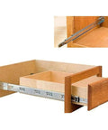 Rear Mounting Brackets For Drawer Slide 5 Pairs Set B4502 Cabinet Brackets And Drawer Track Guide For 1.77 In Width 45 Mm Installed View