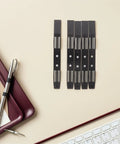 No Sweat Screwless 3.5 Inch Hard Drive Caddy Rails five pairs in black, designed for vibration damping and easy installation.