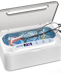 47KHz Ultrasonic Jewelry Cleaner With Three Cleaning Modes 12 Oz Stainless Steel Tank Cleaner For Jewelry Retainers Glasses in use