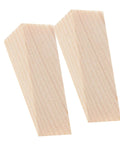 Beige Triangular Wood Door Stopper Wedges Nail Free And Easy To Use Bumper Set For Home Or Office Protective Door Stop For Kids And Fingers