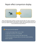 Efficient Windshield Repair Kit For Scratches And Cracks On Windshield And Windscreen Quick Fix With DIY Easy Application Weatherproof Repair Liquid comparison showing before and after repair results