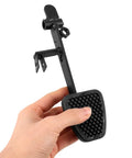 Durable Go Kart Brake And Throttle Pedal Set With Non Slip Foot Support for ATVs, black plastic and alloy, easy bolt-on replacement