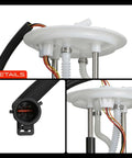 Top Shelf Electric Fuel Pump Module Assembly For Ford Expedition 2003 And 2004 Four Six Liter V8 Engine With Four Pin Plug OEM replacement detail view with wiring and connectors