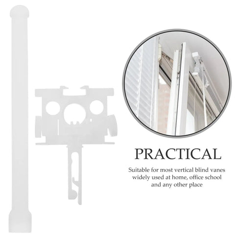 Top Shelf Vertical Blind Carrier Replacement Parts With Stem Upgrades Window Treatment showing white plastic design and application.