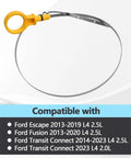 Oil Dipstick Replacement For Ford Escape 2013 2019 2.5L, Fusion 2013 2020 2.5L, Transit Connect 2014 2023 2.5L And 2023 2.0L Replaces CV6Z6750A
