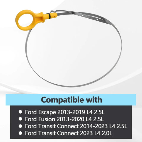 Oil Dipstick Replacement For Ford Escape 2013 2019 2.5L, Fusion 2013 2020 2.5L, Transit Connect 2014 2023 2.5L And 2023 2.0L Replaces CV6Z6750A