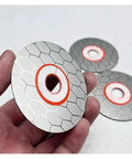 65mm Diamond Cutting Disc For Dry And Wet Grinding, Double Sided Saw Blade For Ceramic Tile And Granite, Diamond Grinding Plate in hand