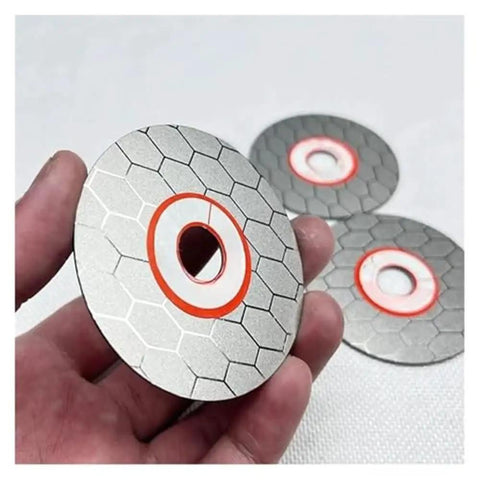 65mm Diamond Cutting Disc For Dry And Wet Grinding, Double Sided Saw Blade For Ceramic Tile And Granite, Diamond Grinding Plate in hand