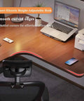 L Shaped Electric Height Adjustable Standing Corner Desk Ergonomic Sit Stand Computer Table For Home Office with smooth edges