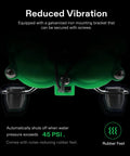 Diaphragm Water Pressure Pump 115V, 4 GPM At 45 PSI With 100 Ft Lift, features reduced vibration and rubber feet