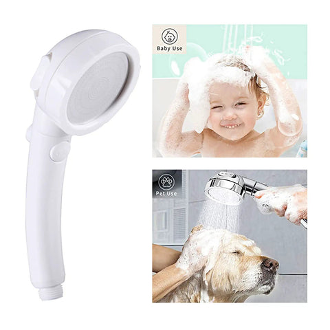 High Pressure Handheld Shower Head With On Off Pause Switch And 3 Spray Modes For Easy Rinse No Fuss Removable Camper Shower