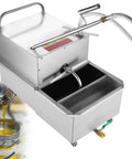 Niakidd Commercial Deep Fryer Oil Filter Machine Stainless Steel Portable Grease Strainer For Restaurant Kitchen Easy Use Reusable Canister with hose and filter.