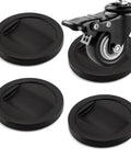 Set Of Four No Slip Furniture Wheel Caster Cups Floor Protectors For Hardwood Floors Prevent Sliding Rubber Bed Frame Stoppers Black Durable Anti Slip Floor Saver with caster wheel