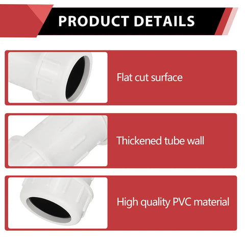 Close-up of Pack Of 20 Half Inch Pvc Compression Couplings Schedule 40 Tough Rubber Gasket No Fuss Install For Yard Sprinklers Irrigation And Pool Plumbing Cold Water Only showing flat cut surface and thickened walls.