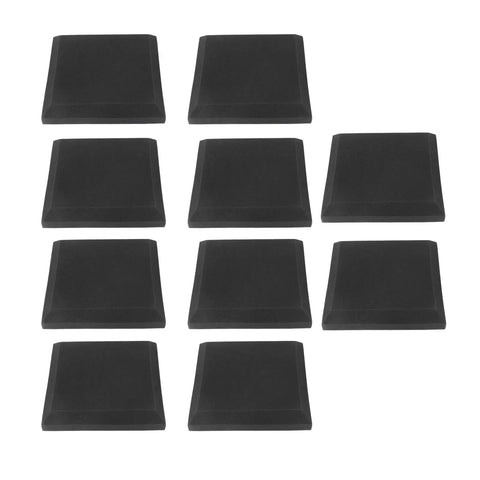 Score Your 10 Piece Soft Gray Soundproof Foam Panels For Premium Acoustic Treatment And Flame Retardant Safety arranged for room acoustics.