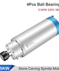 Drop In Setup 5.5KW Water Cooled CNC Router Motor with ER32 spindle for precision stone engraving and woodworking.