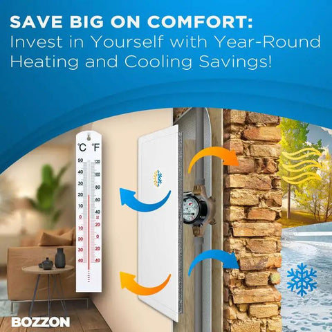 Top Notch Drywall Access Panel With Insulated Wall Hole Cover Heavy Duty Plastic Repair Patch For Plumbing Electrical Conduits Pure White installed with thermometer