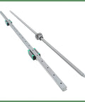 Dual Linear Guide Rail Kit With 1200mm SFU1605 Ball Screw And BF12 BK12 Mounts for CNC Router, includes 2 rails and 1 screw