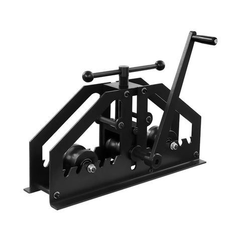 Heavy-Duty Tube Roller Bender Braking Machine With Handle For Precise Metal Pipe Bending In Repair Shops And Industrial Settings Made From Durable #45 Steel.