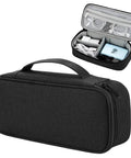 Waterproof Tech Organizer Pouch For Cables Chargers Earbuds And Phone Travel Ready All In One Carry Case With Removable Dividers Compact