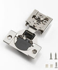Tough As Nails Soft Close Cabinet Hinges 30 Pack Half Overlay Concealed Door Hardware adjustable brushed nickel hinge with screws