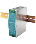 24V 5A DIN Rail Power Supply, 120W, Universal 90-264 VAC Input, Efficiency Up To 87.5%, Output Adjustable From 24 To 28V DC, Heavy-Duty 24V Power Supply For Industrial Control Panels, Automation And Networking Gear mounted on TS-35 rail