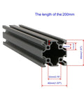 4040 Aluminum Extrusion Profile 200mm Long European Standard Linear Rail Frame For DIY 3D Printer CNC Workbench Automation Equipment Anodized Heavy Duty Aluminum Built To Last Make Your Build Solid, 200mm 4040 profile cross-section