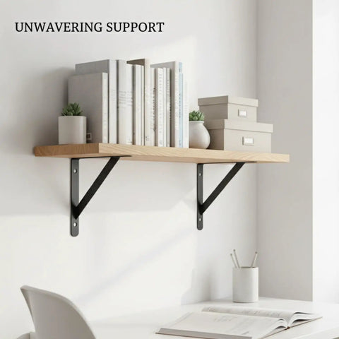 Heavy Duty Cold Rolled Steel Shelf Brackets Set Of 2 For Floating Shelves L Shaped Wall Mount Corner Braces 4.7 By 4.7 Inches built