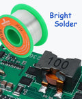 Lead Free Solder Wire 1.2mm 100g Rosin Flux Core For Electronics Pro Grade Sn99 Ag0.3 Cu0.7 on circuit board