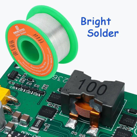 Lead Free Solder Wire 1.2mm 100g Rosin Flux Core For Electronics Pro Grade Sn99 Ag0.3 Cu0.7 on circuit board