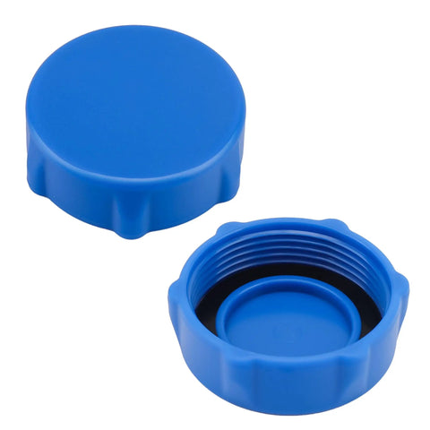 Heavy Duty Drain Valve Cap Replacement For Bestway And Coleman Above Ground Pools Blue 2 Pack Durable Engineering Plastic