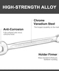 Beefy 24 Millimeter Metric Combination Wrench Built For Pros With 12 Point Box End And 15 Degree Offset Premium Industrial Grade Spanner