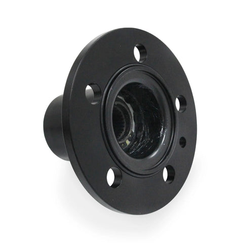 Front view of a black metal Locking Hub Kit Set Of 2 For 1983 1997 Ford Ranger Explorer Mazda Navajo B2300 B3000 B4000 4X4 Replacement Hubs